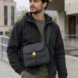 Box Rail Crossbody in use