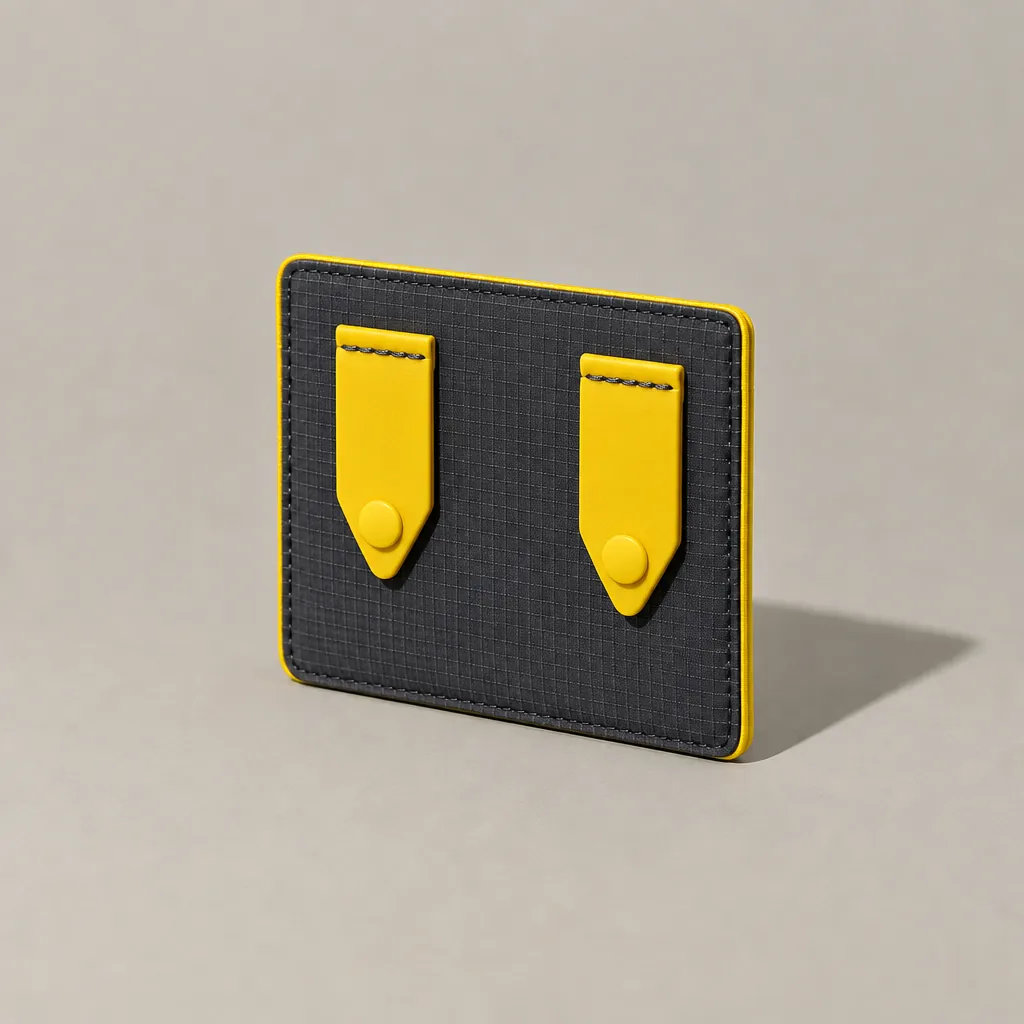 Card Pocket, back with two V-Clips