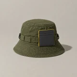 Card Pocket clipped to a hat rail (hat sold separately)