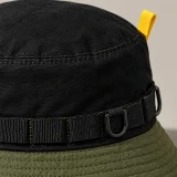 Deep-Crown Bucket, close-up of the rail and hardware