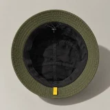 Deep-Crown Bucket, inside view with sweatband and size adjuster