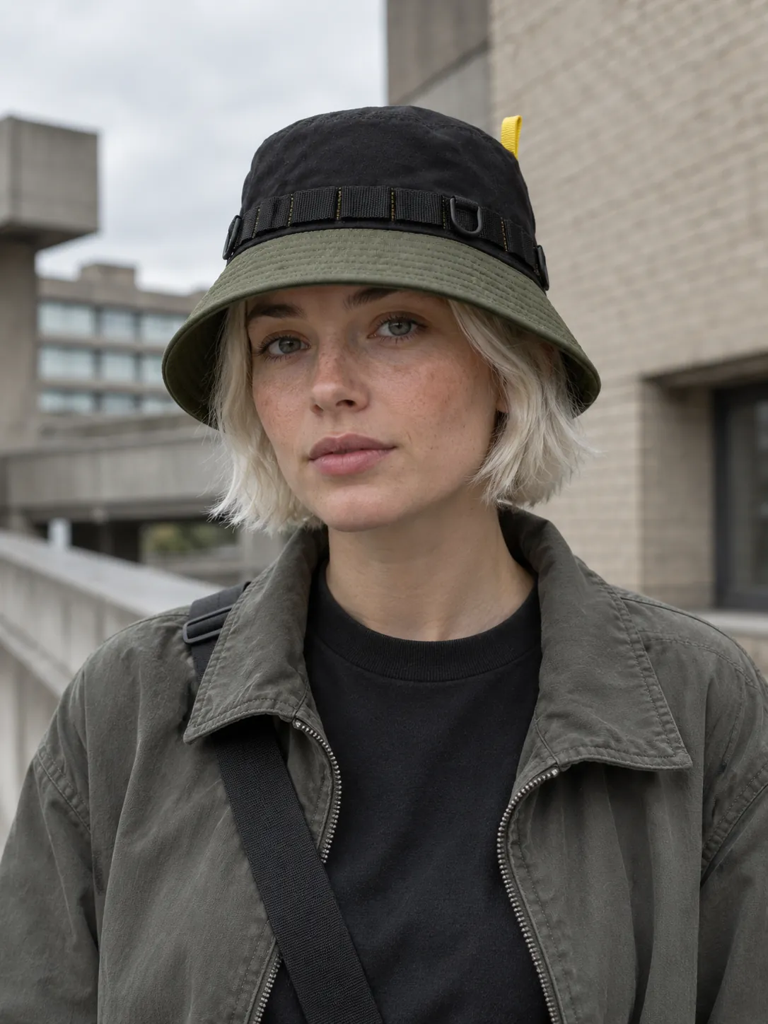 Deep-Crown Bucket being worn