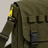 Field Messenger Crossbody, close-up of the rail and hardware