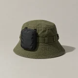 Key Pocket clipped to a hat rail (hat sold separately)