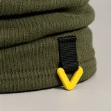 Knit Rail Gaiter, close-up of the rail and hardware
