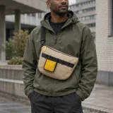 Mesh Pocket clipped to a bag rail (bag sold separately)