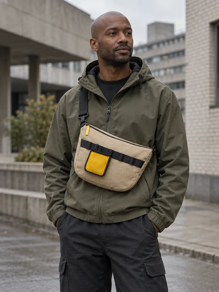 Mesh Pocket clipped to a bag rail (bag sold separately)