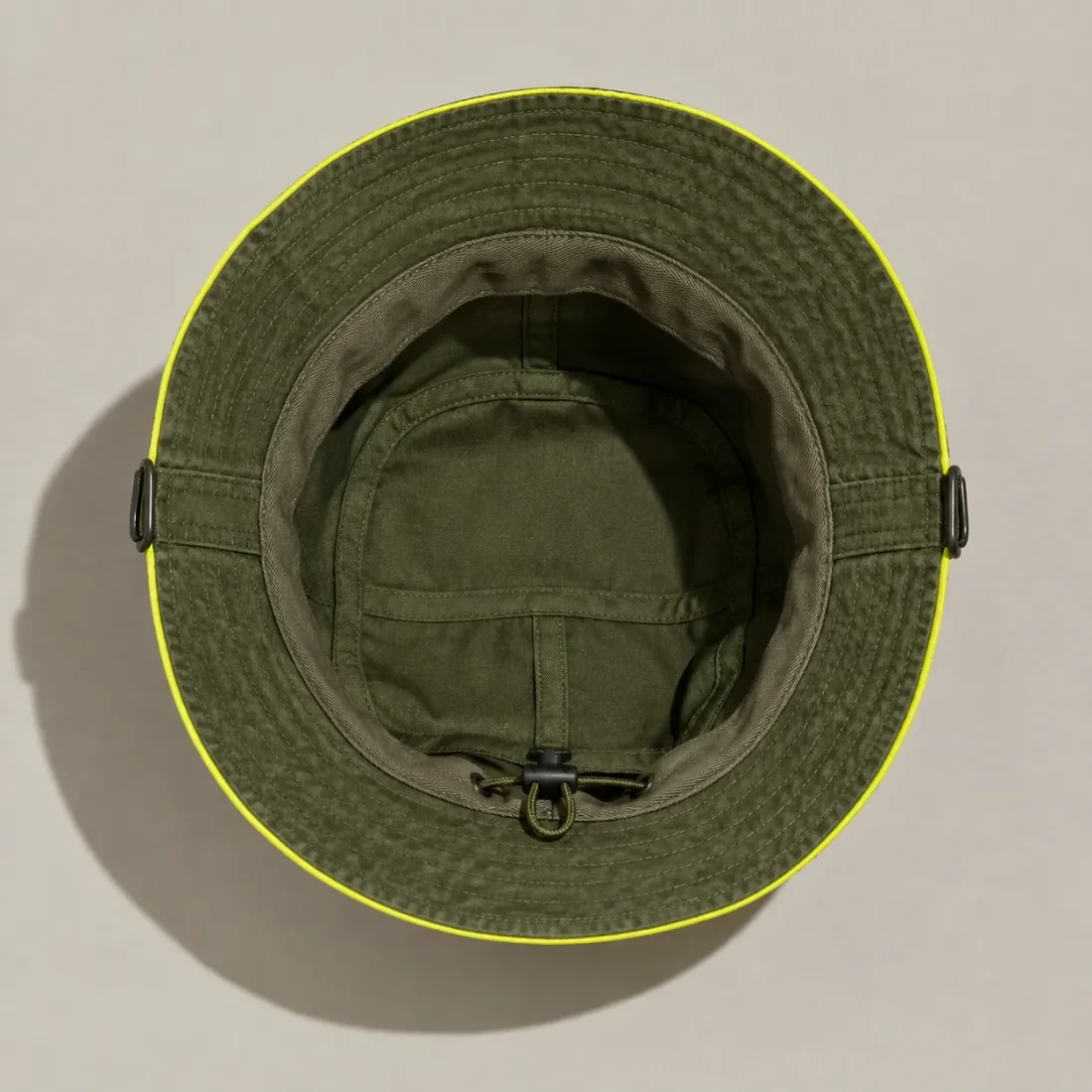 Reversible Signal Bucket, inside view with sweatband and size adjuster