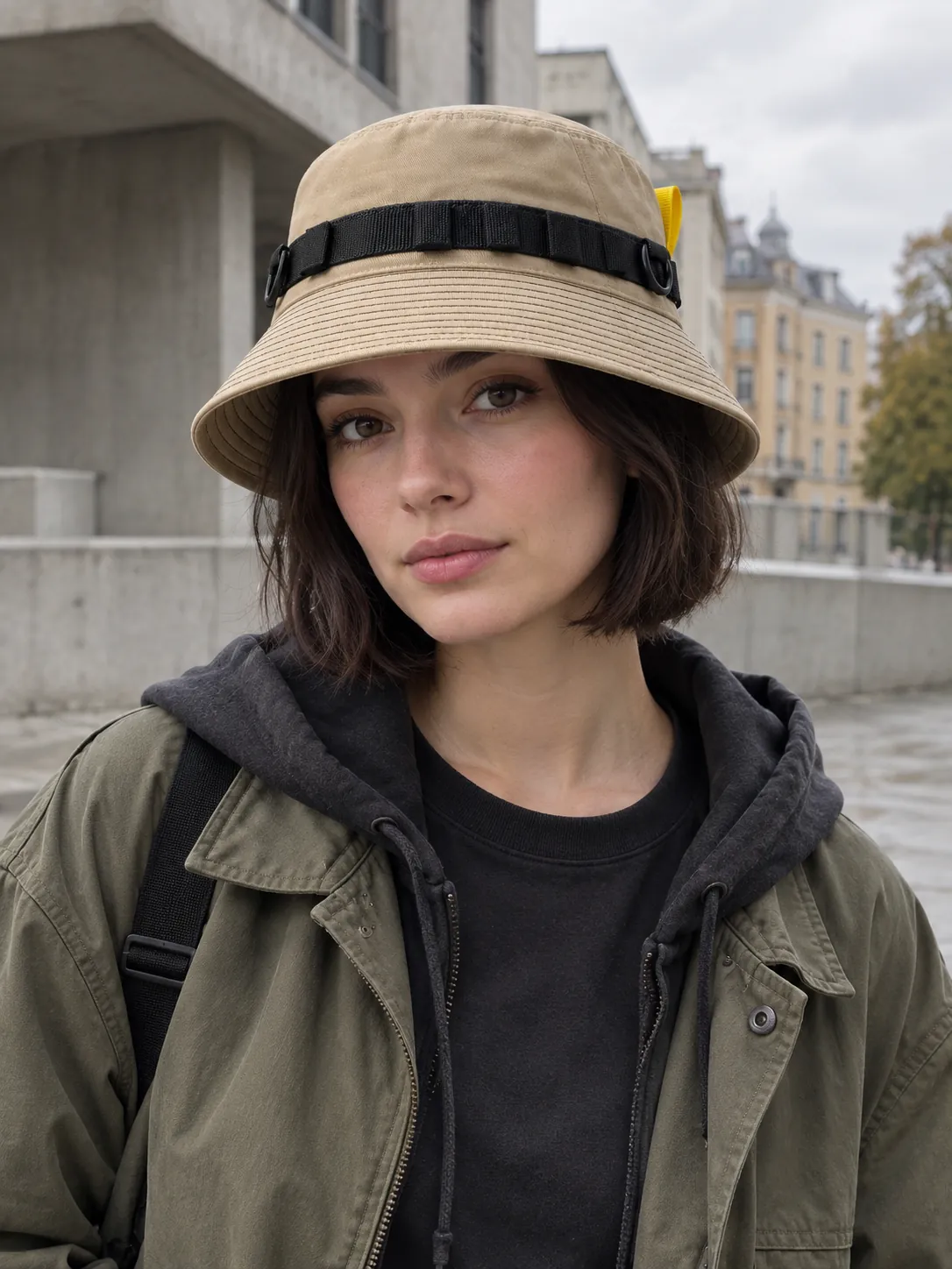 Stitch-Brim Bucket being worn