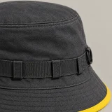 Tape-Trim Bucket, close-up of the rail and hardware