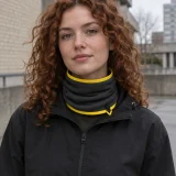 Tape-Trim Gaiter worn around the neck