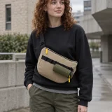 Tube Pocket clipped to a bag rail (bag sold separately)