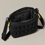 Twin-Rail Crossbody, opened to show the inside