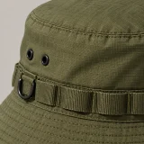 Wide-Brim Field Bucket, close-up of the rail and hardware