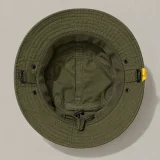 Wide-Brim Field Bucket, inside view with sweatband and size adjuster