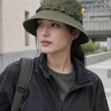 Wide-Brim Field Bucket being worn