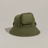Zip Pocket S clipped to a hat rail (hat sold separately)